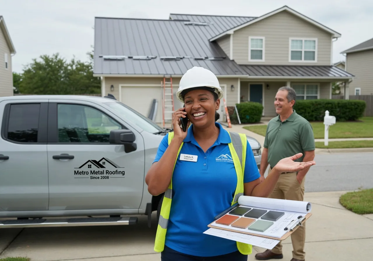 Storm Damage Metal Roof Repair in New Zion, SC